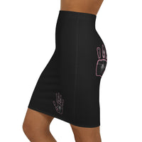 Hands on buns ✋🍑🤚 black Women's Mini Skirt