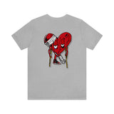 LOVE hurts ❤️‍🩹 small front logo Unisex Jersey Short Sleeve Tee