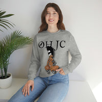 GOOD knees 🧎🏾‍♀️🐼 black/white Heavy Blend™ Crewneck Sweatshirt