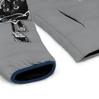 BLACK heart 🖤 gray Men's Puffer Jacket