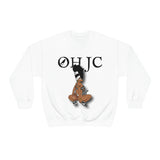 GOOD knees 🧎🏾‍♀️🐼 black/white Heavy Blend™ Crewneck Sweatshirt