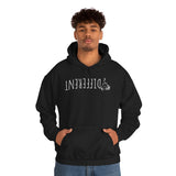 “DIFFERENT” BLACK heart 🖤 Unisex Heavy Blend Hoodie