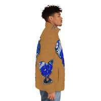 COLD hearted 🥶💙 light brown Men's Puffer Jacket