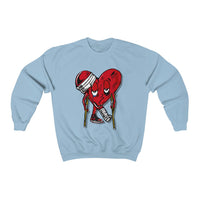 LOVE hurts ❤️‍🩹 Unisex Heavy Blend™ Crewneck Sweatshirt