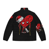 LOVE hurts ❤️‍🩹 black Men's Puffer Jacket