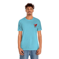 LOVE hurts ❤️‍🩹 small front logo Unisex Jersey Short Sleeve Tee
