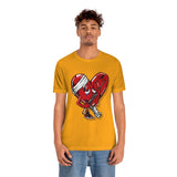 Protect your HEART ❤️‍🩹🔫Unisex Jersey Short Sleeve Tee