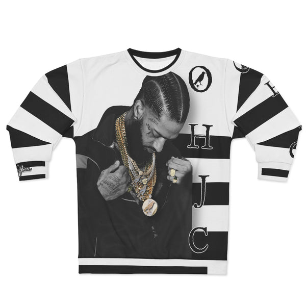 NIPSEY 🏁 Black/white Unisex Sweatshirt