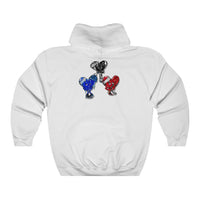 LOVE trio 💙❤️‍🩹🖤 Unisex Heavy Blend™ Hooded Sweatshirt