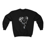Black Heart 🖤 Unisex Heavy Blend™ Crewneck Sweatshirt
