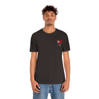 LOVE hurts ❤️‍🩹 small front logo Unisex Jersey Short Sleeve Tee