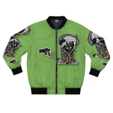 Black PANTHER  🖤🐆  Light green Bomber Jacket