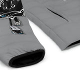 BLACK heart 🖤 gray Men's Puffer Jacket