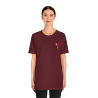 LOVE hurts ❤️‍🩹 small front logo Unisex Jersey Short Sleeve Tee