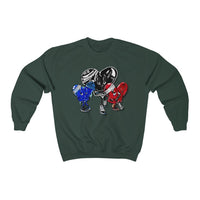 LOVE trio ❤️‍🩹🖤💙 Unisex Heavy Blend™ Crewneck Sweatshirt