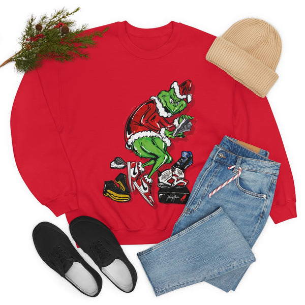 The Grinch 🎁Unisex Heavy Blend™ Christmas Crewneck Sweatshirt