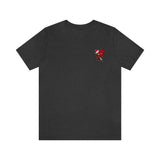 LOVE hurts ❤️‍🩹 small front logo Unisex Jersey Short Sleeve Tee