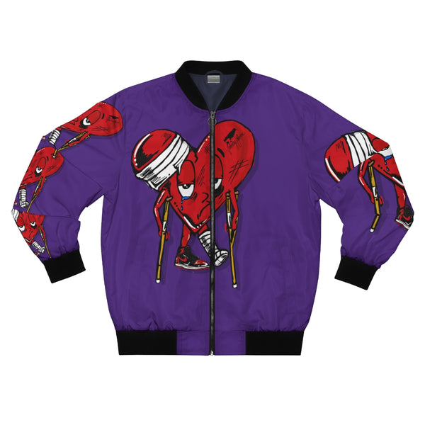 LOVE hurts ❤️‍🩹 purple Bomber Jacket