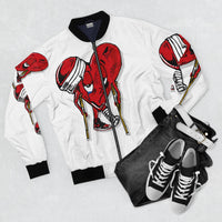 LOVE hurts ❤️‍🩹 white Men's Bomber Jacket