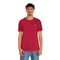 LOVE hurts ❤️‍🩹 small front logo Unisex Jersey Short Sleeve Tee