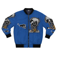 Black PANTHER  🖤🐆  Blue Bomber Jacket