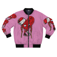 LOVE hurts ❤️‍🩹 pink Bomber Jacket